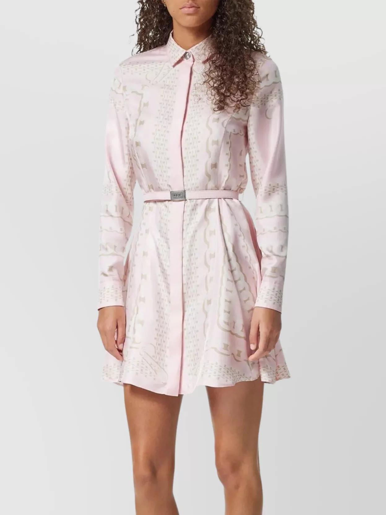 Versace Silk Twill Scarf Printed Dress