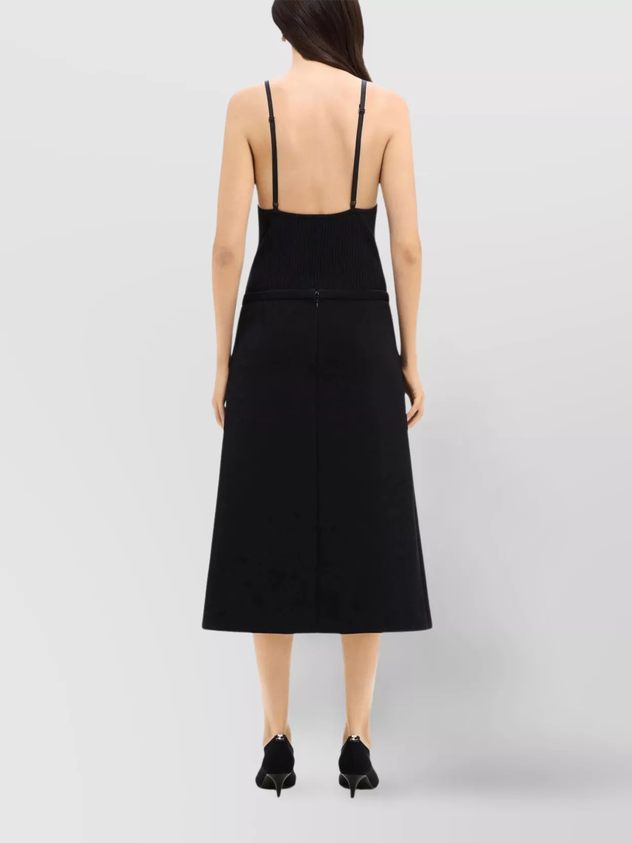 Courrèges Midi Twill Skirt With Zipper