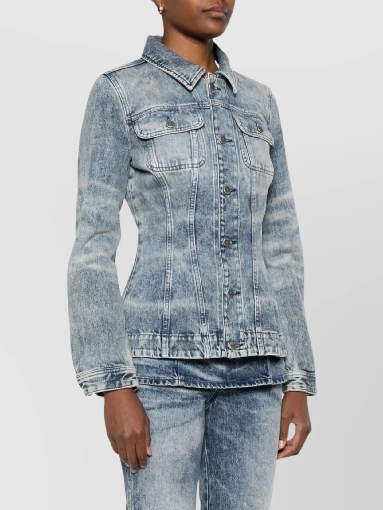 Diesel Tailored Blazer Featuring Chest Pockets And Long Sleeves