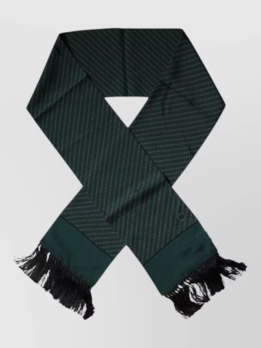 Dolce&Gabbana silk tassel scarf