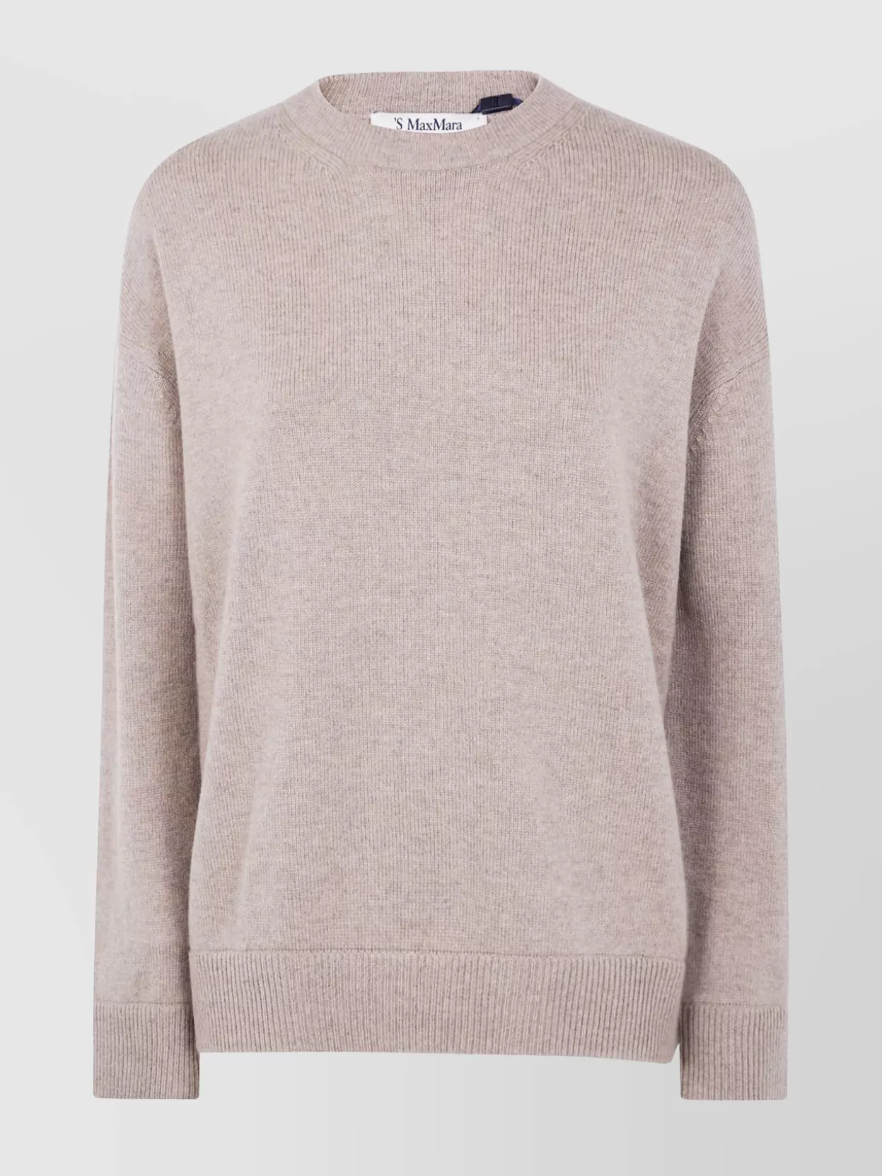 S Max Mara Oversized Knit Sweater Crew Neck