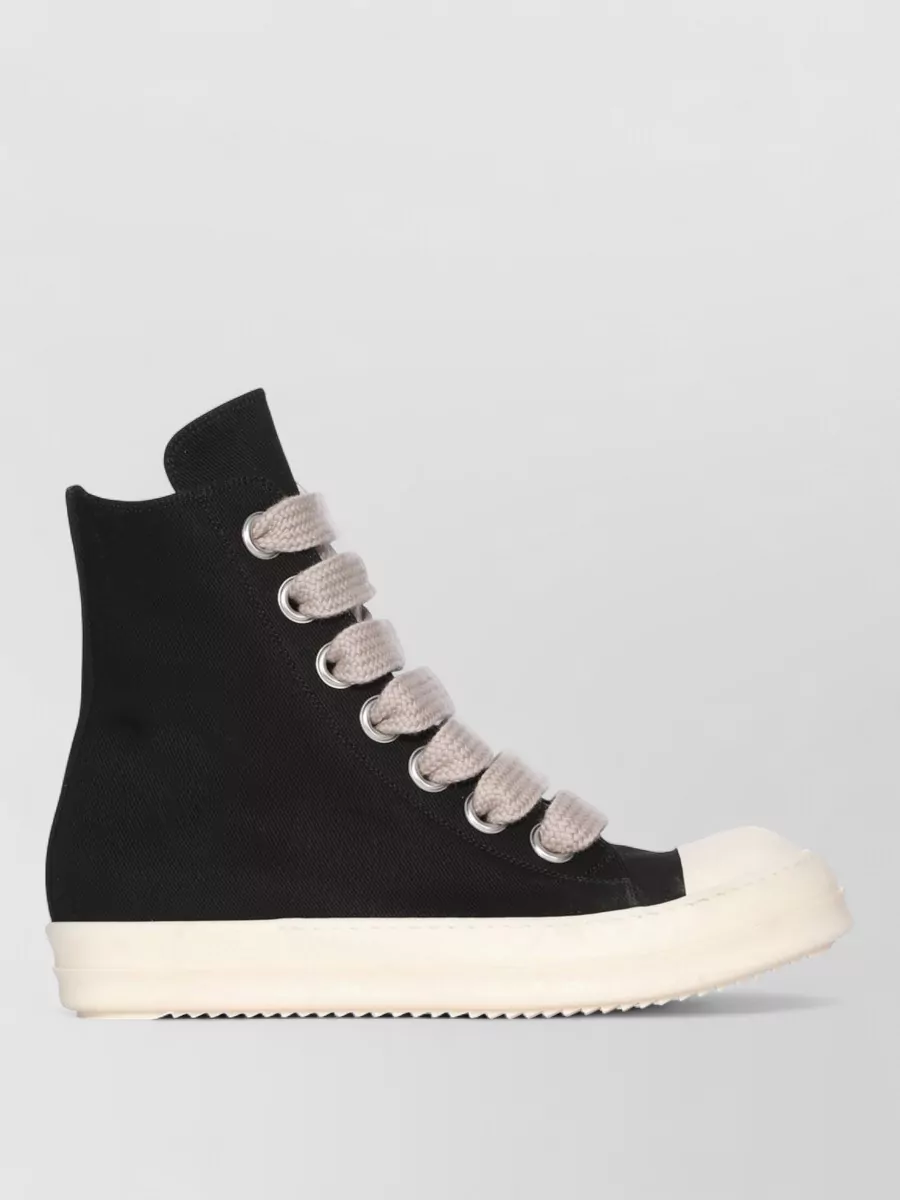 Rick Owens Drkshdw Leather High-Top Sneakers