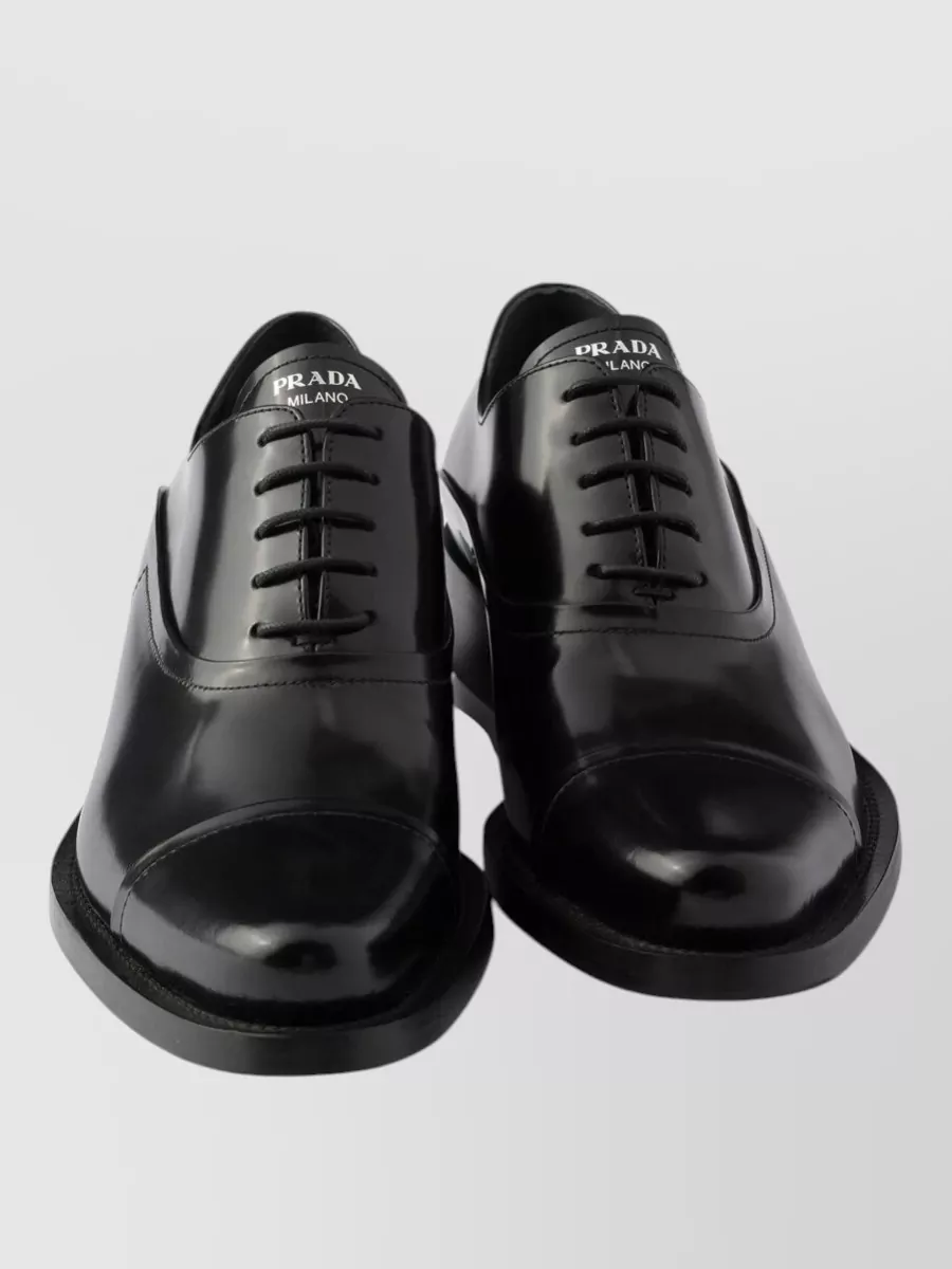 Prada Leather Lace-Up Shoes