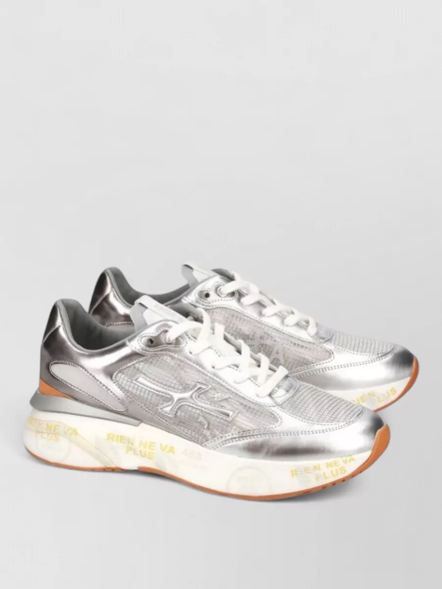 Premiata Leather Low-Top Sneakers