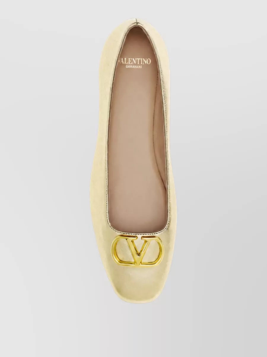 Valentino Garavani Leather Ballerina Shoes