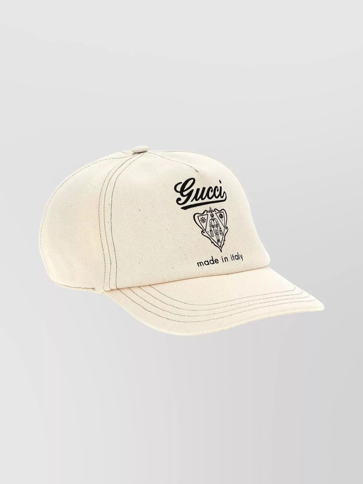Gucci Cap Featuring Coat Of Arms Design