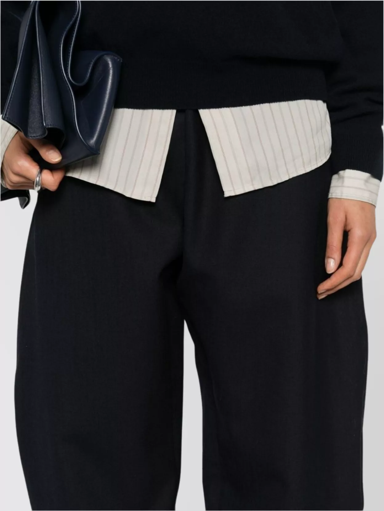 Studio Nicholson Sporty Curve Leg Pant Elastic Waistband Side Pockets