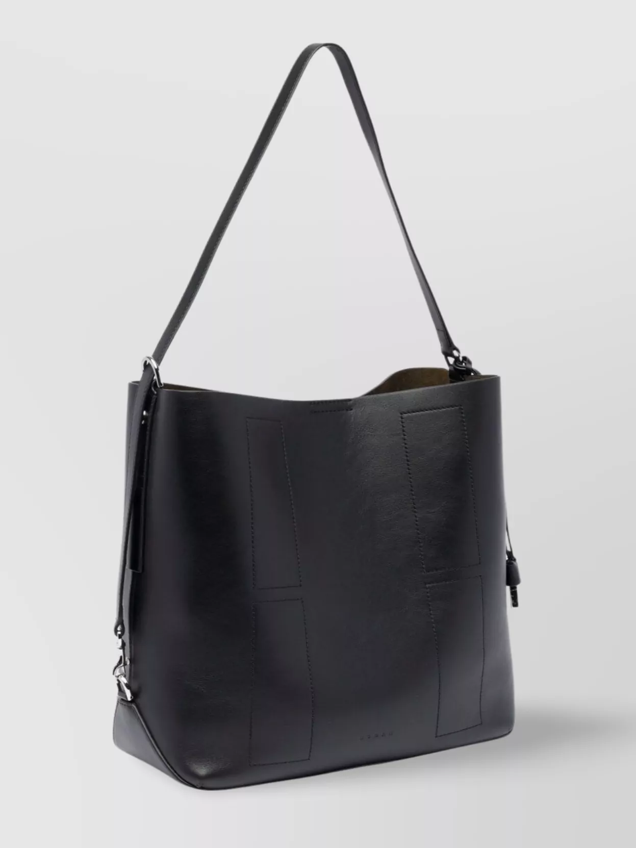 Hogan Medium Leather Shoulder Bag With Adjustable Strap