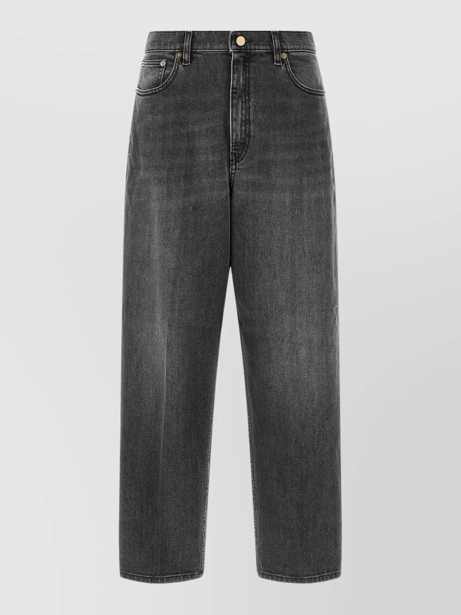 Fabiana Filippi wide-leg straight-leg denim jeans