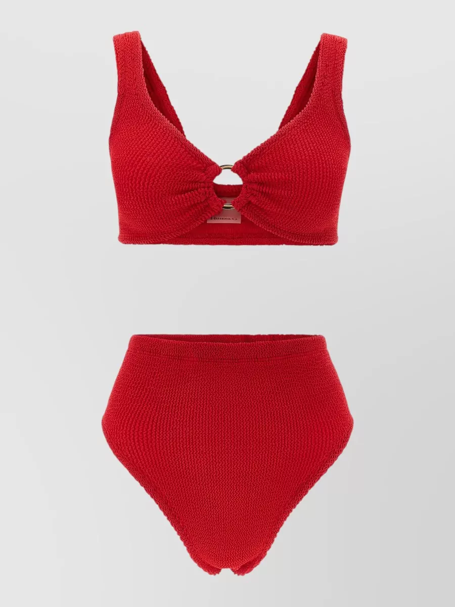 Hunza G Crinkle High-Waist Bikini