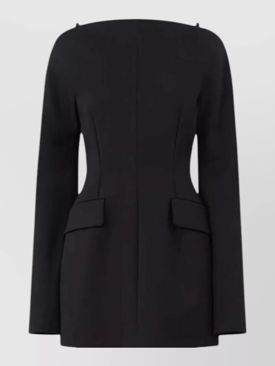Sportmax cotton hourglass mini dress