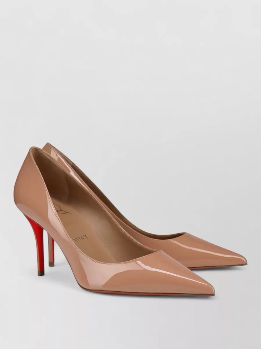 Christian Louboutin patent leather pointed-toe pumps
