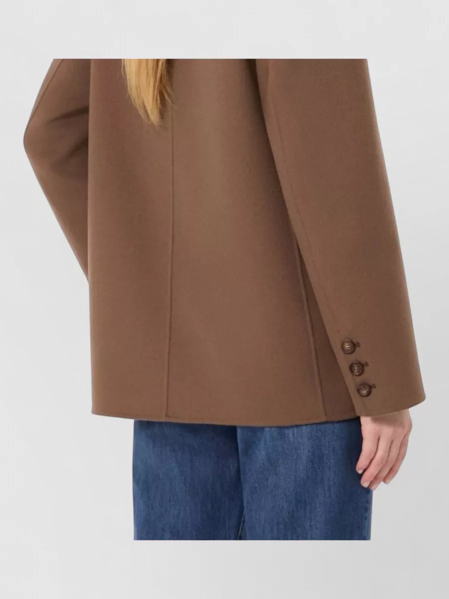 S Max Mara Virgin Wool Single-Breasted Coat