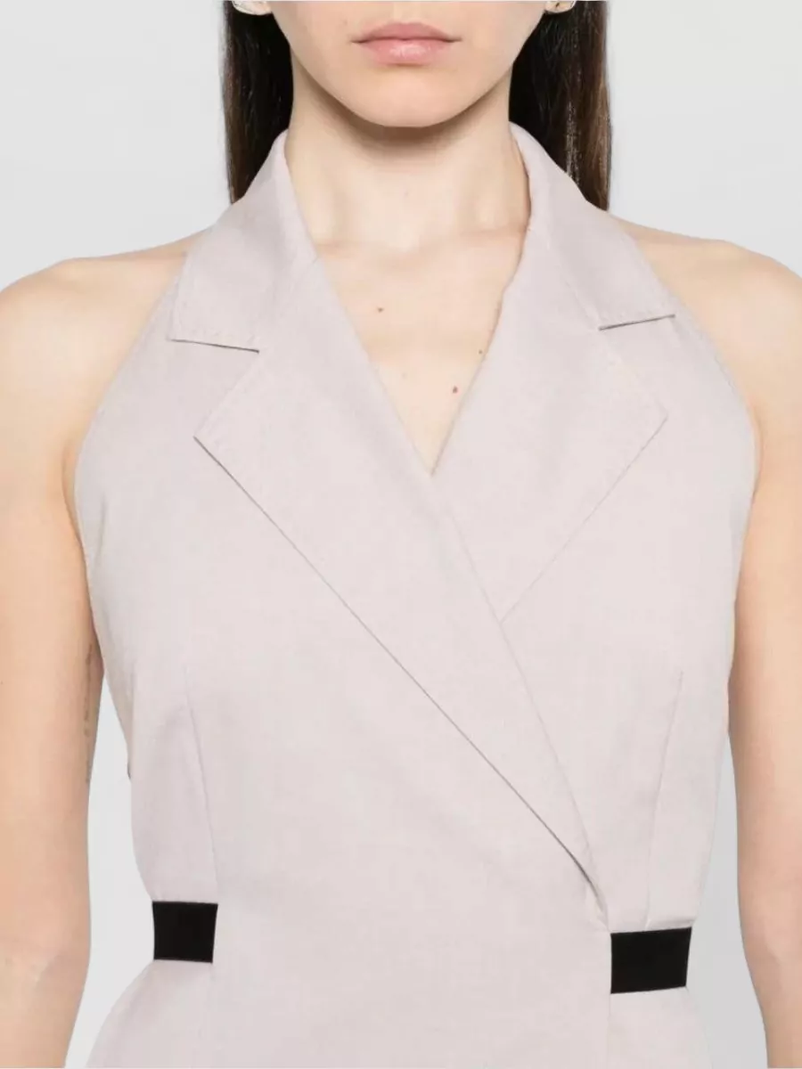 Max Mara Sleeveless Wrap Midi Dress