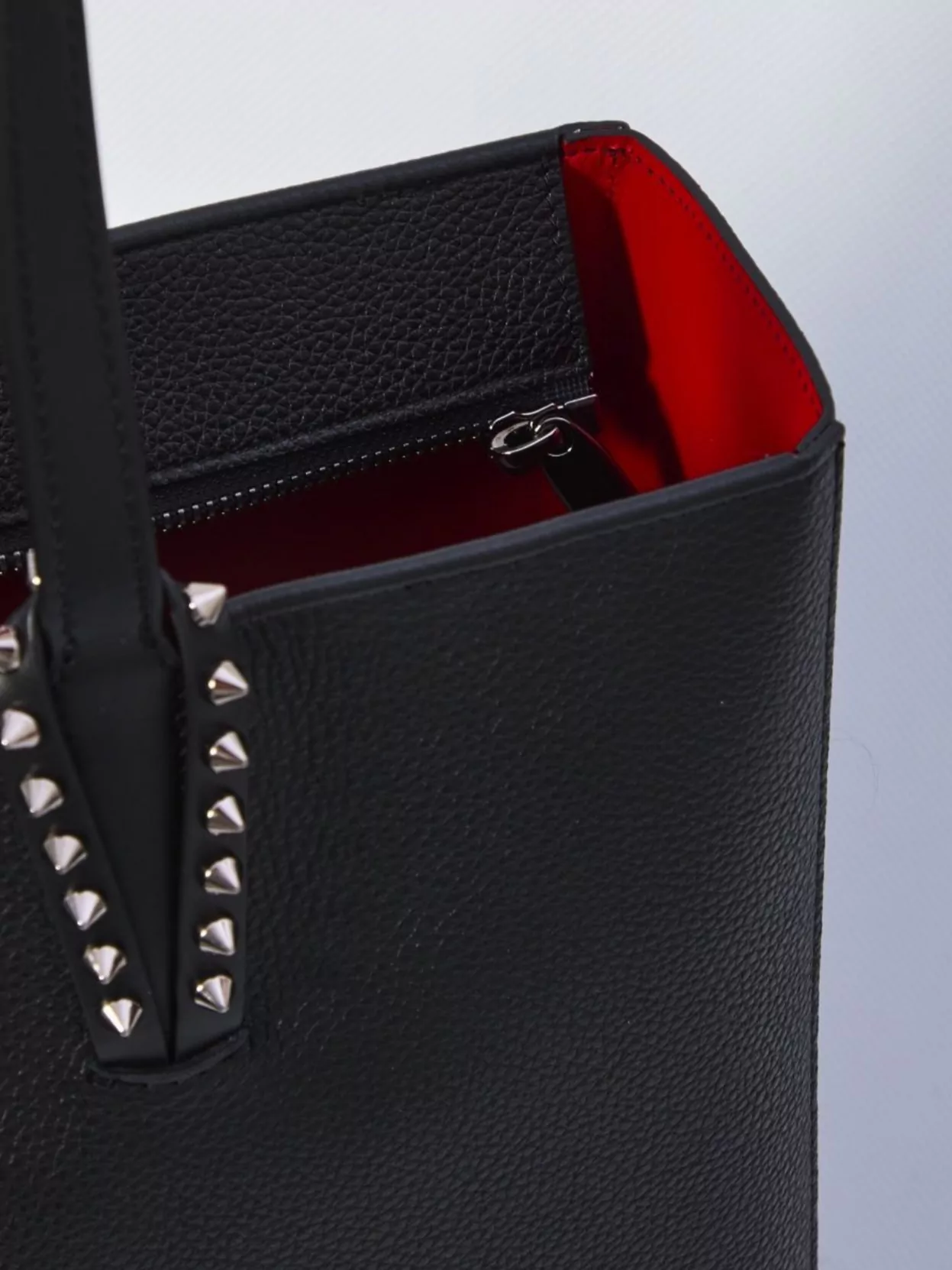 Christian Louboutin Grained Calf Leather Tote Bag