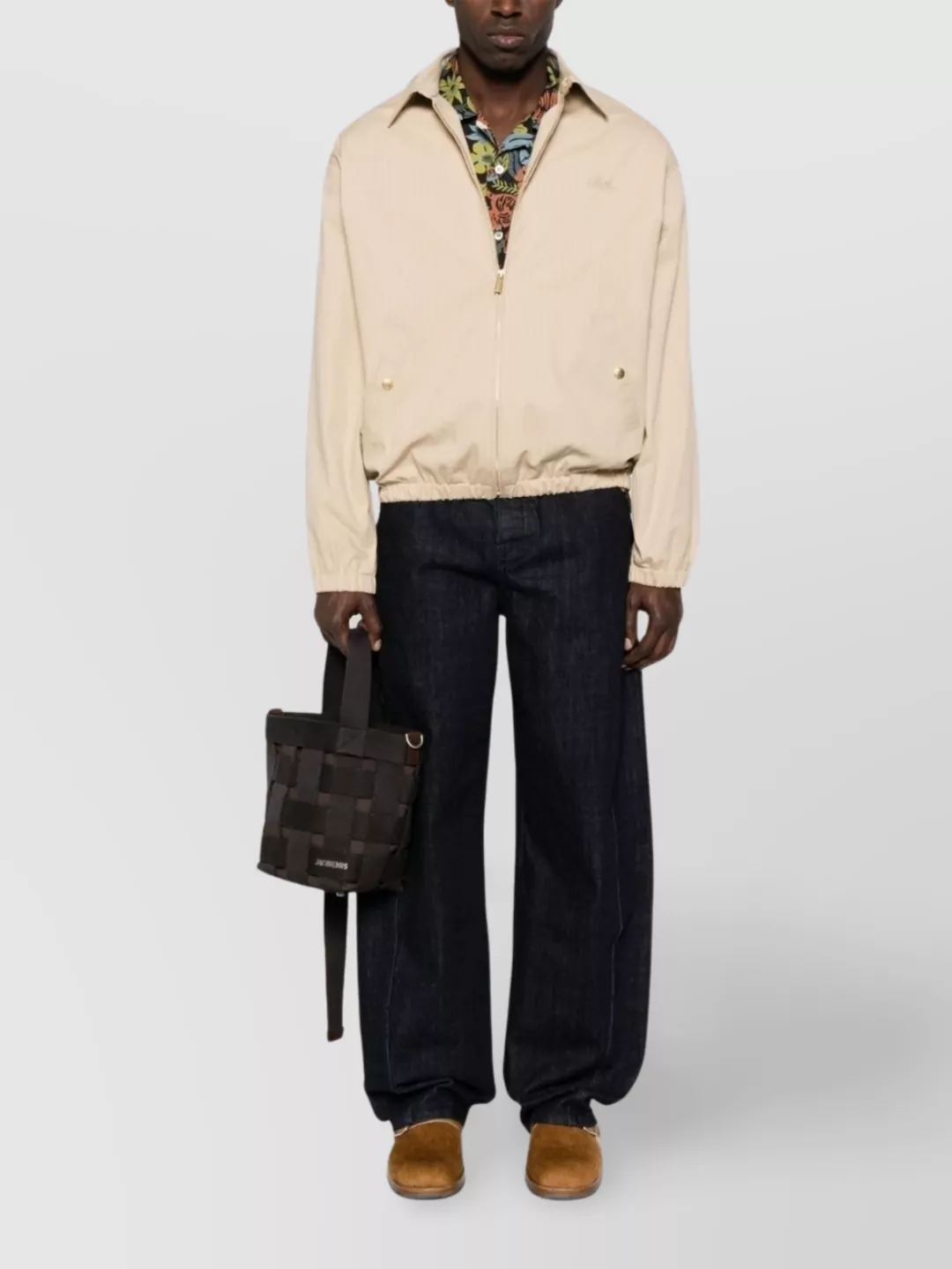 Drôle De Monsieur Casual Jacket Featuring Vertical Stripes