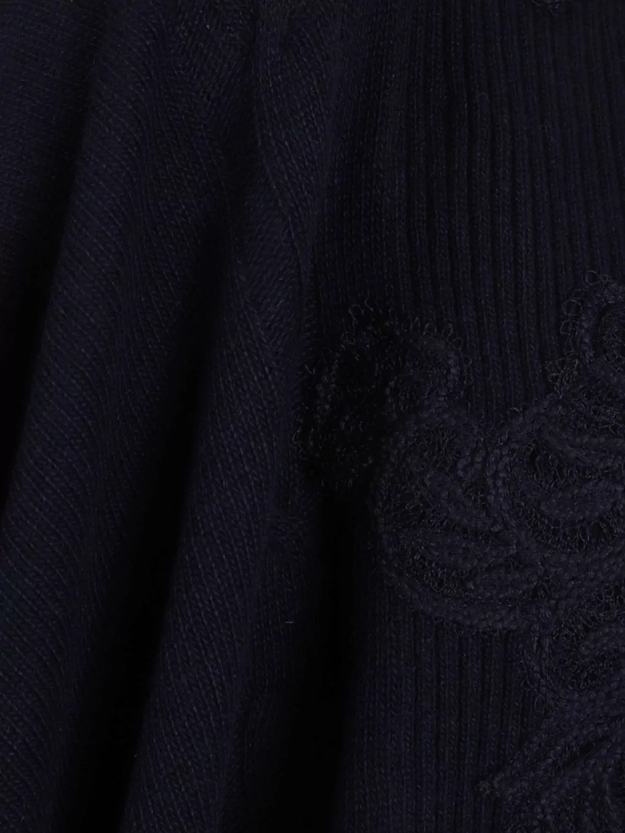 Ermanno Scervino Draped Cape With Embroidered Ribbed Texture In Blue