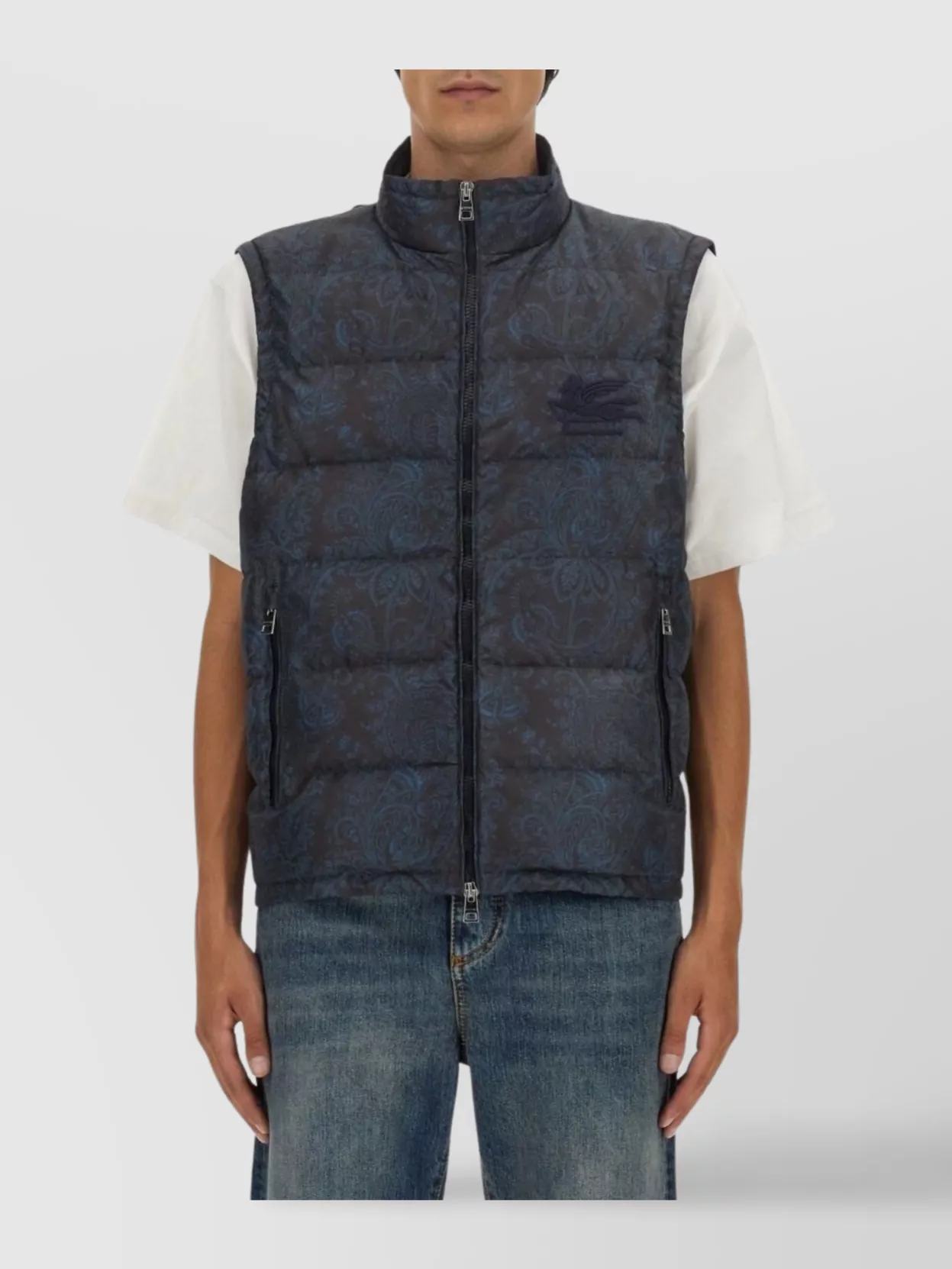 Etro Paisley Print Sleeveless Vest