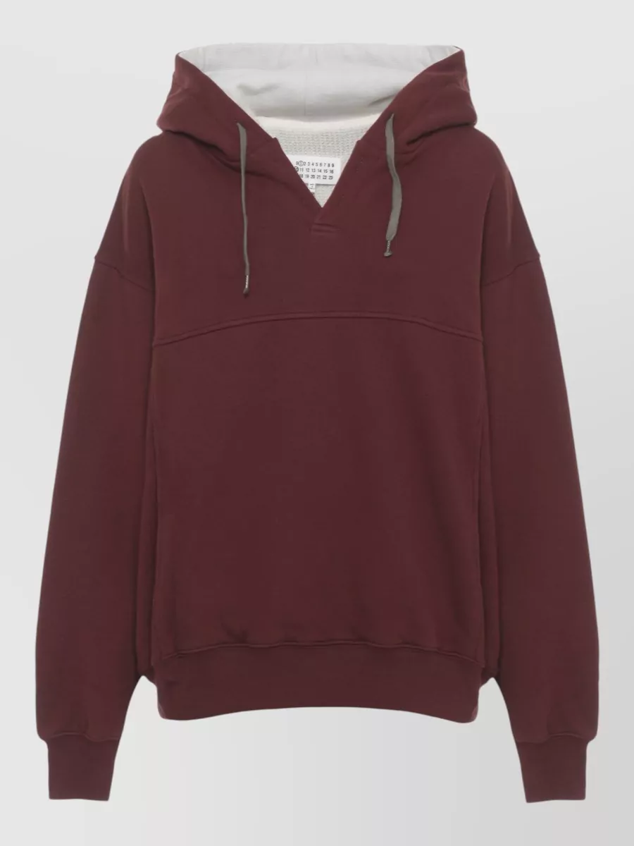 Maison Margiela ribbed-trim hoodie