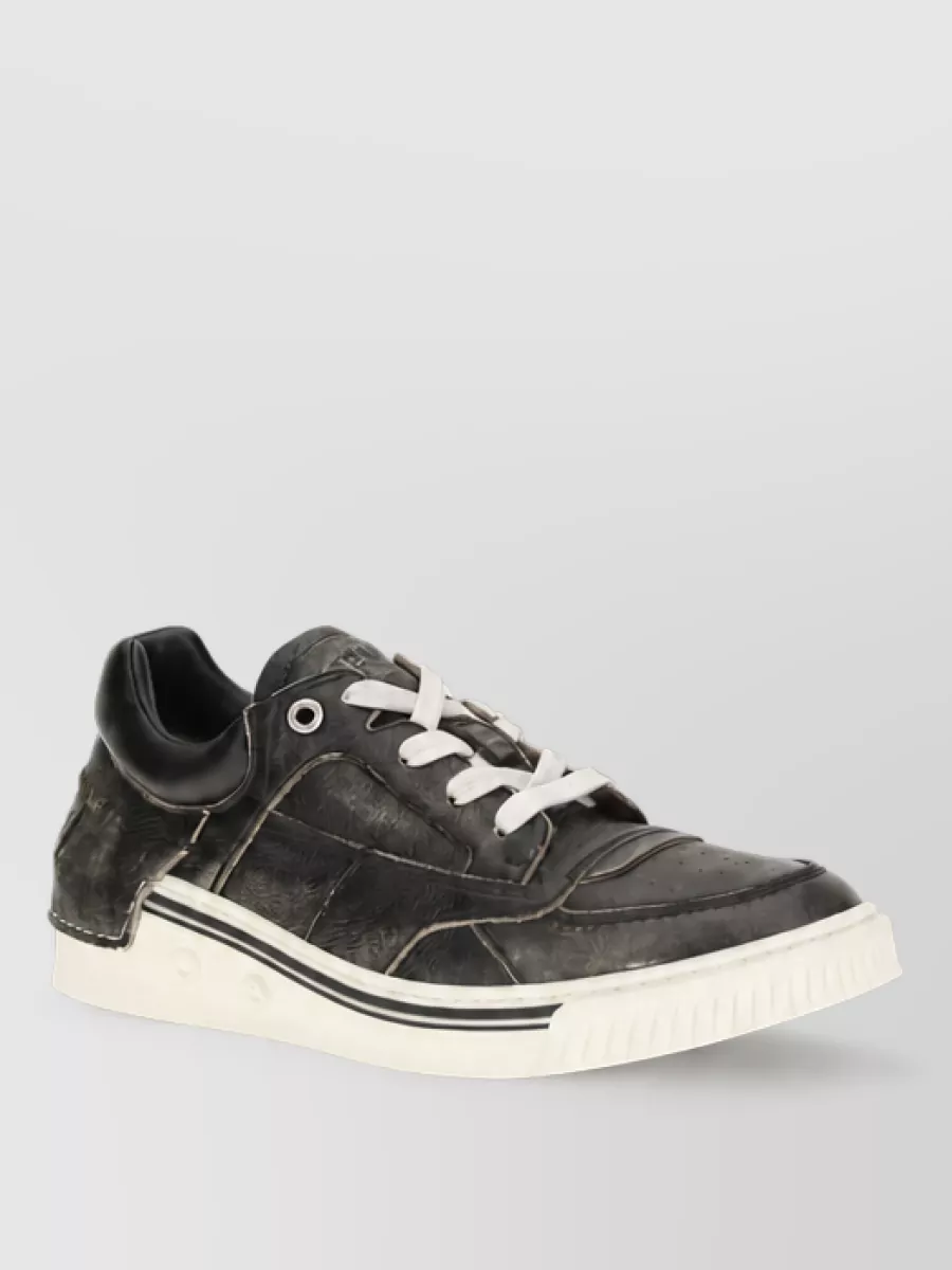 Fendi leather low-top sneakers