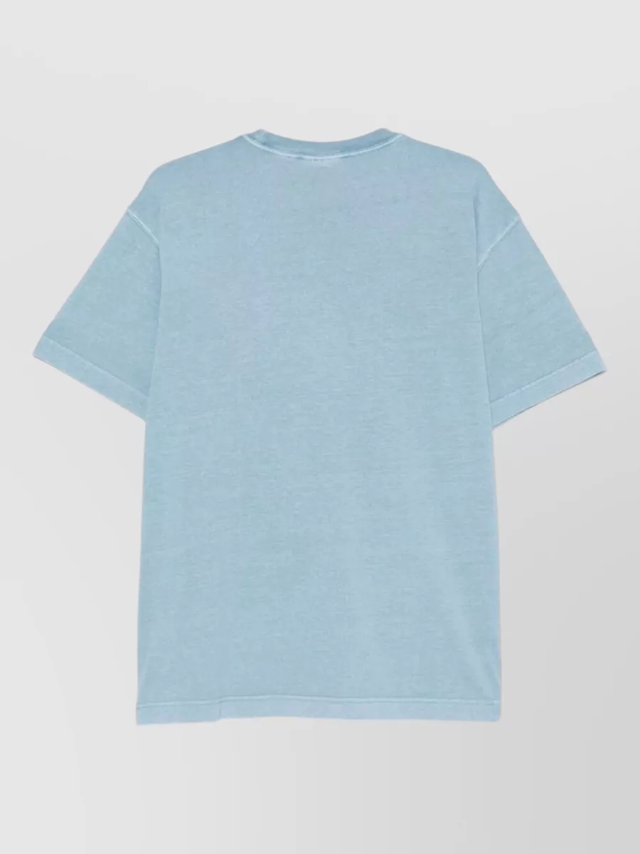 Carhartt Wip Logo Cotton T Shirt Short Sleeves Crew Neck