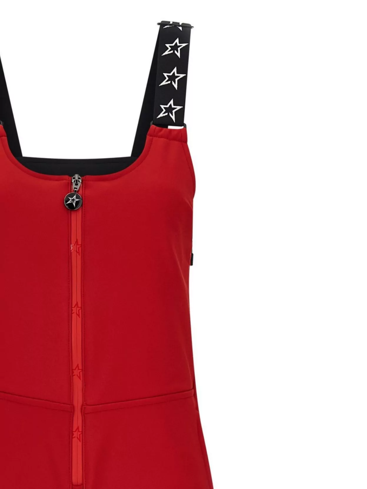 Perfect Moment Ski Overalls With Adjustable Straps And Pockets In Red
