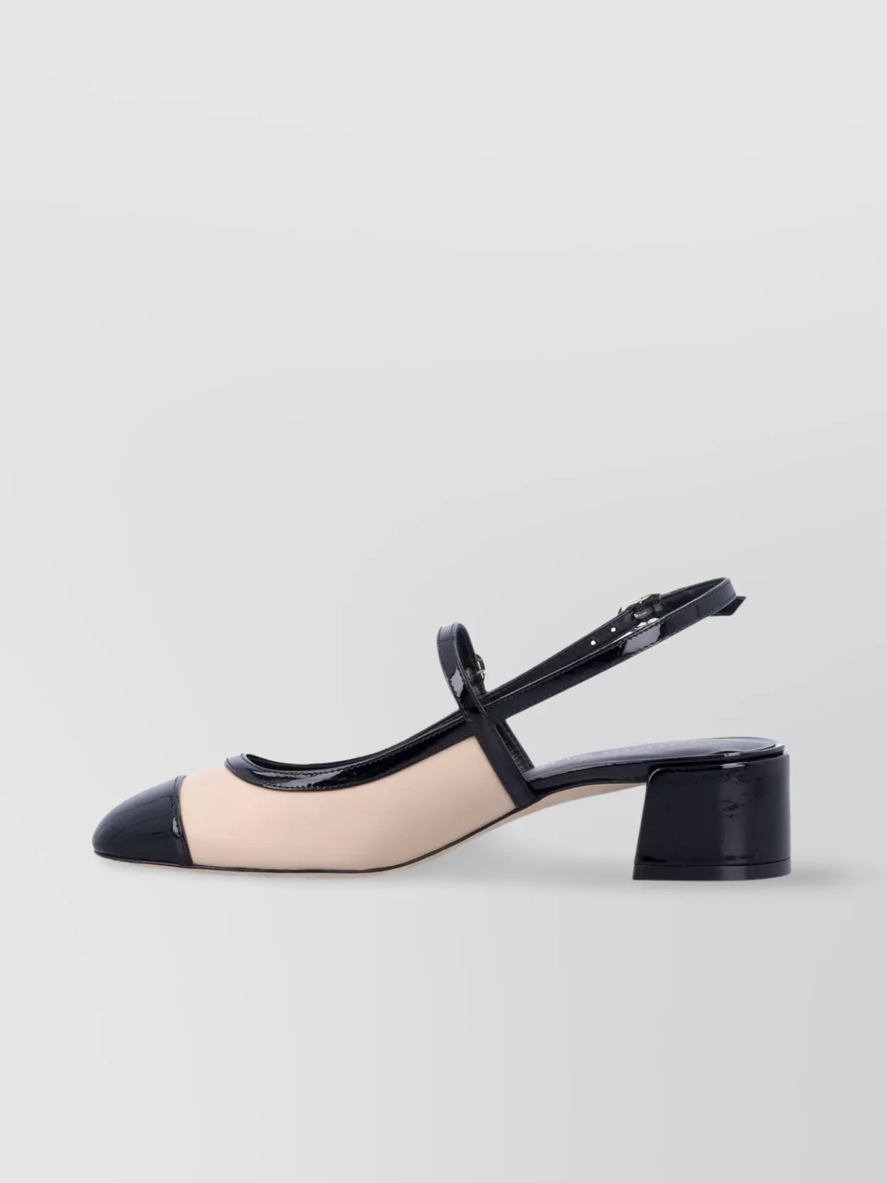 Stuart Weitzman Two-Tone Patent Leather Mary Jane Pumps