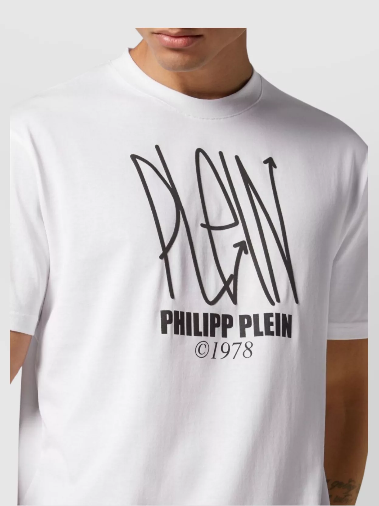 Philipp Plein Crew Neck Graphic Print Short Sleeves T-Shirt