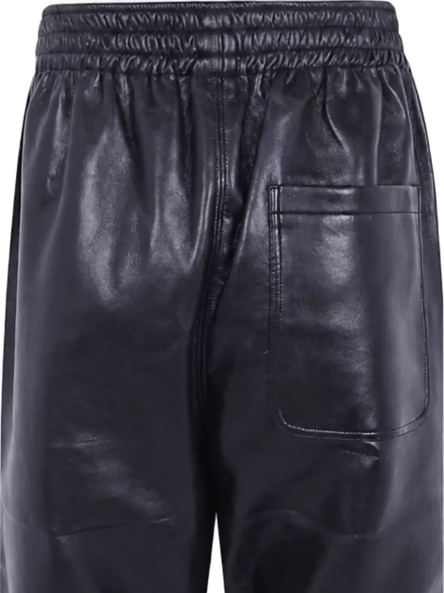 Anine Bing Recycled Leather Straight Trousers