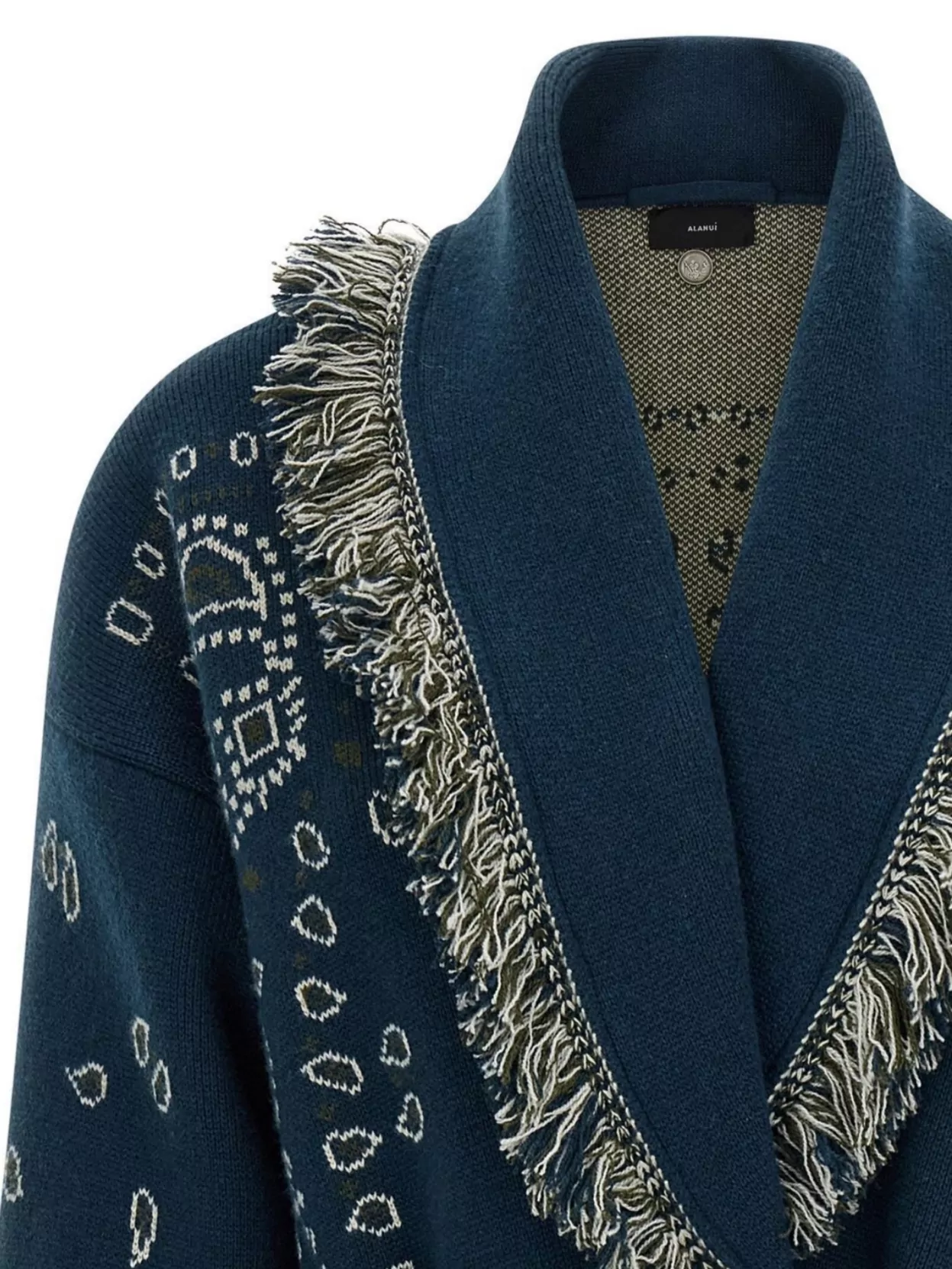 Alanui Long Cardigan With Fringe And Belt
