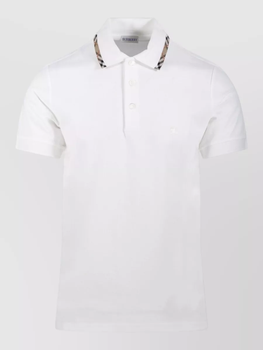Burberry Cotton piqué short-sleeve polo shirt