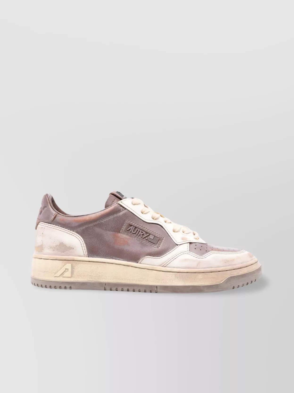 Autry Cracked Leather Vintage Sneakers