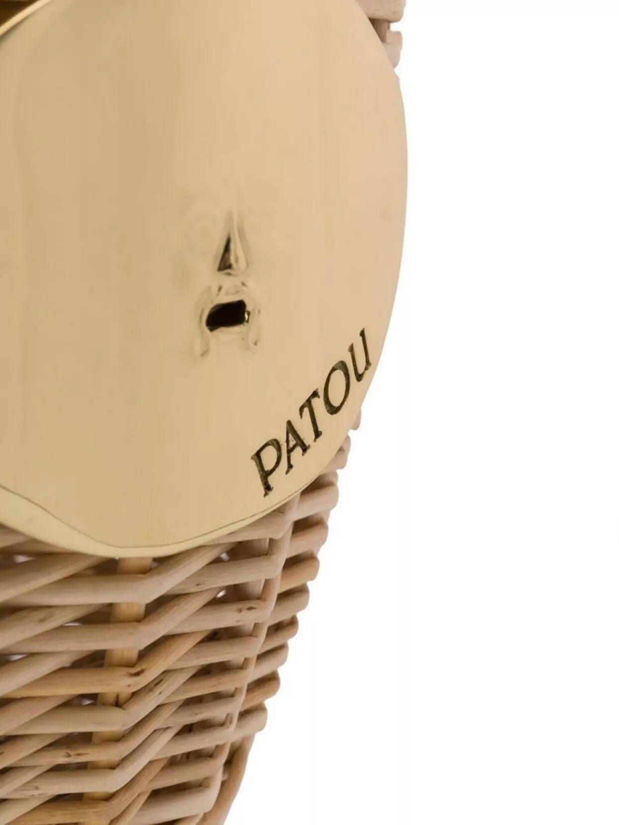 Patou Handmade Wicker Shoulder Bag Lid