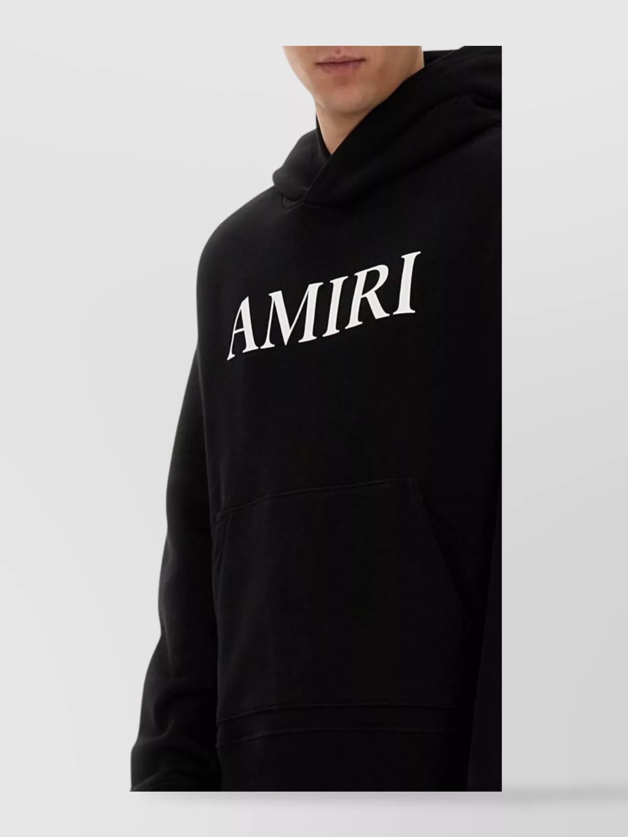 Amiri Logo Hooded Sweatshirt Kangaroo Pocket