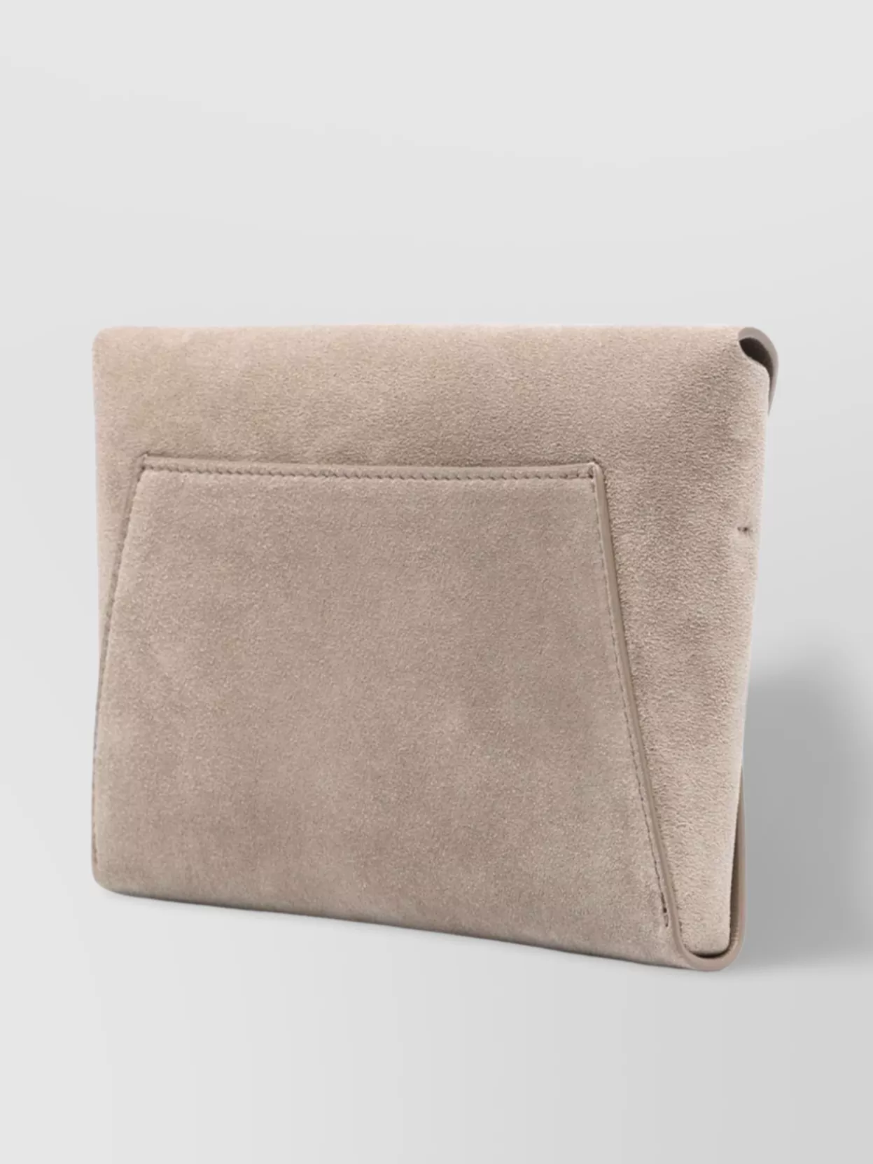 BRUNELLO CUCINELLI CHAIN STRAP SUEDE CLUTCH BAG