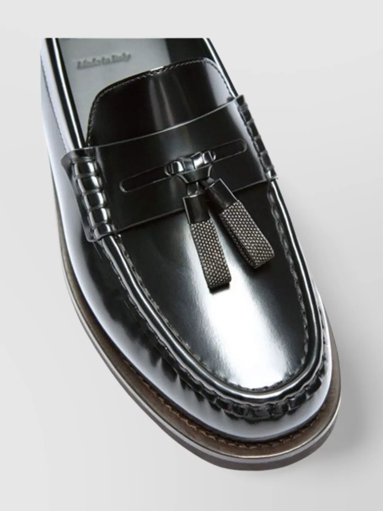 Brunello Cucinelli Loafers With Decorative Stitching And Tassel Detail