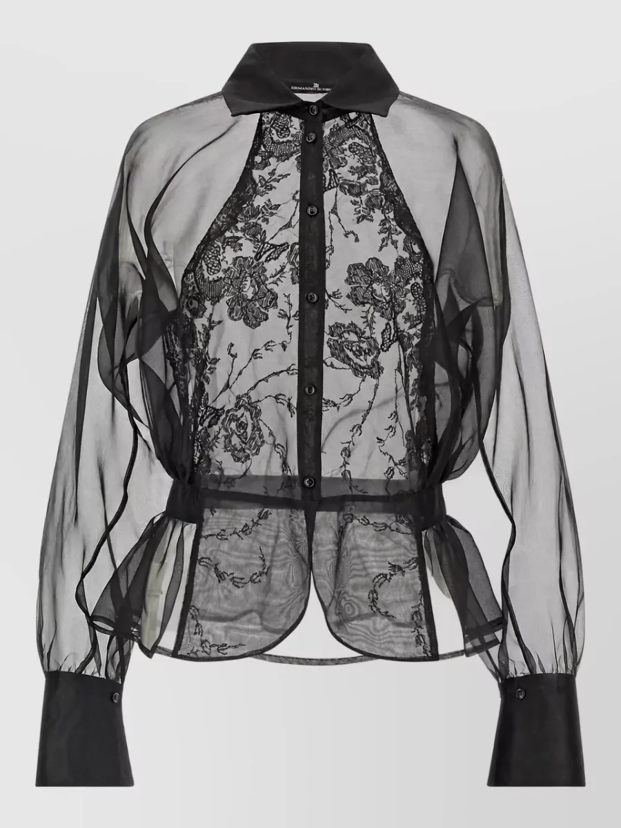 Ermanno Scervino silk lace blouse