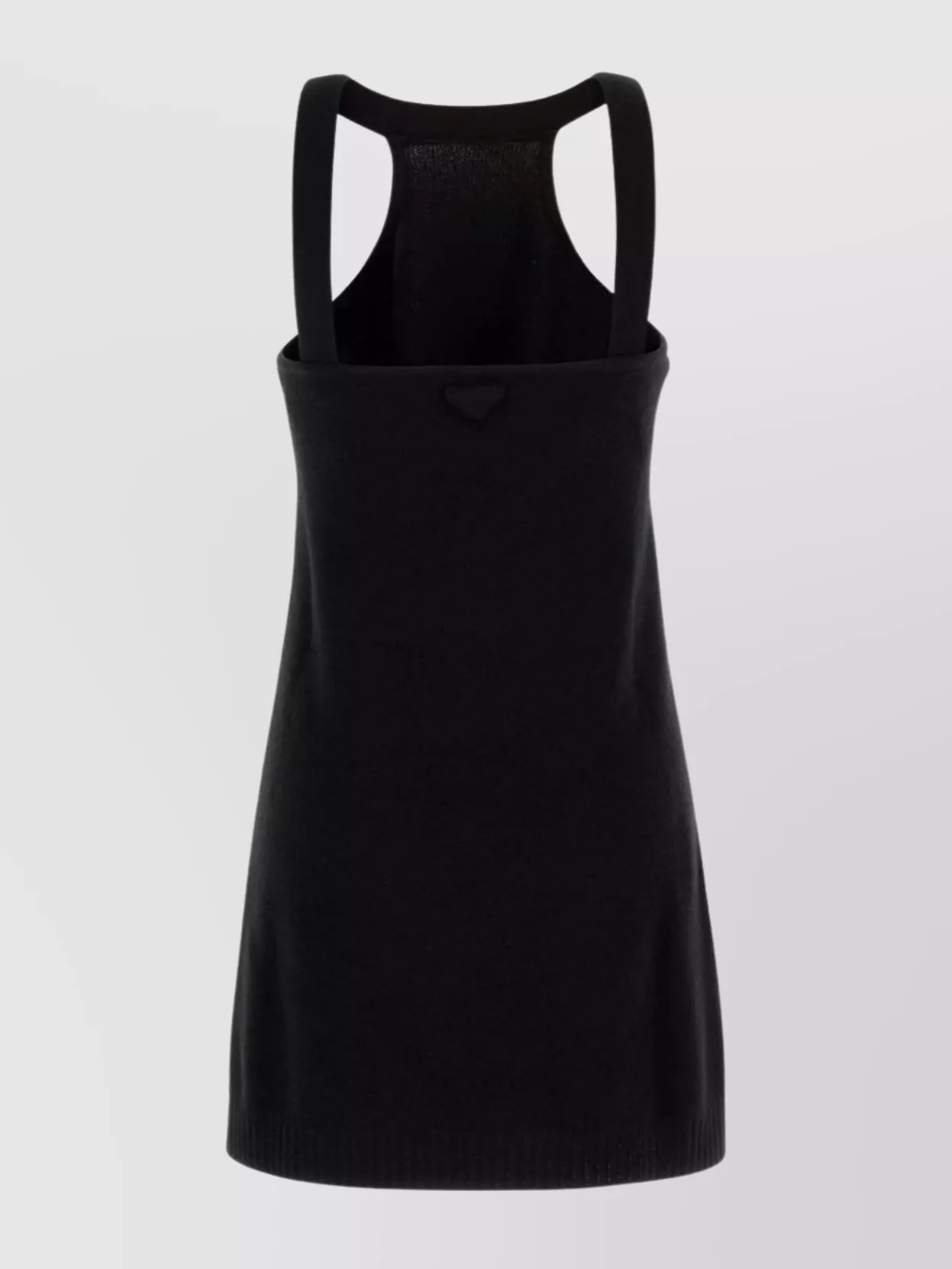 Prada Wool Knit Mini Dress Square Neckline
