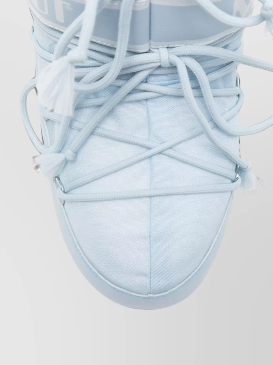 Moon Boot Silk Logo-Print Lace-Up Snow Boots
