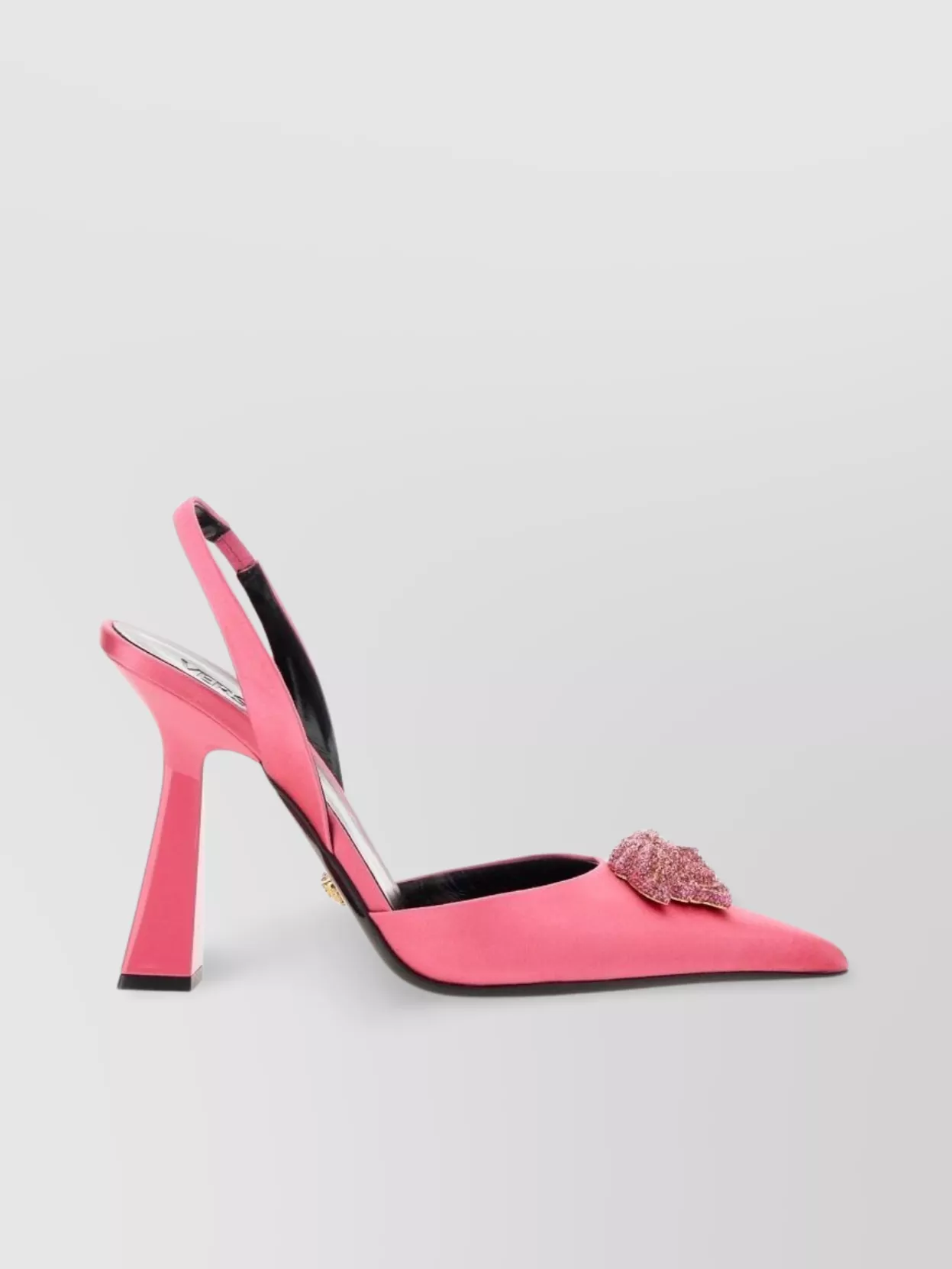 Versace Jellyfish Embellished Pointed Toe Sandals