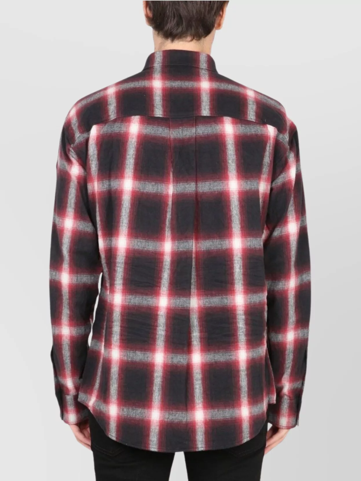 Dsquared2 Graphic Logo Print Longline Plaid Shirt