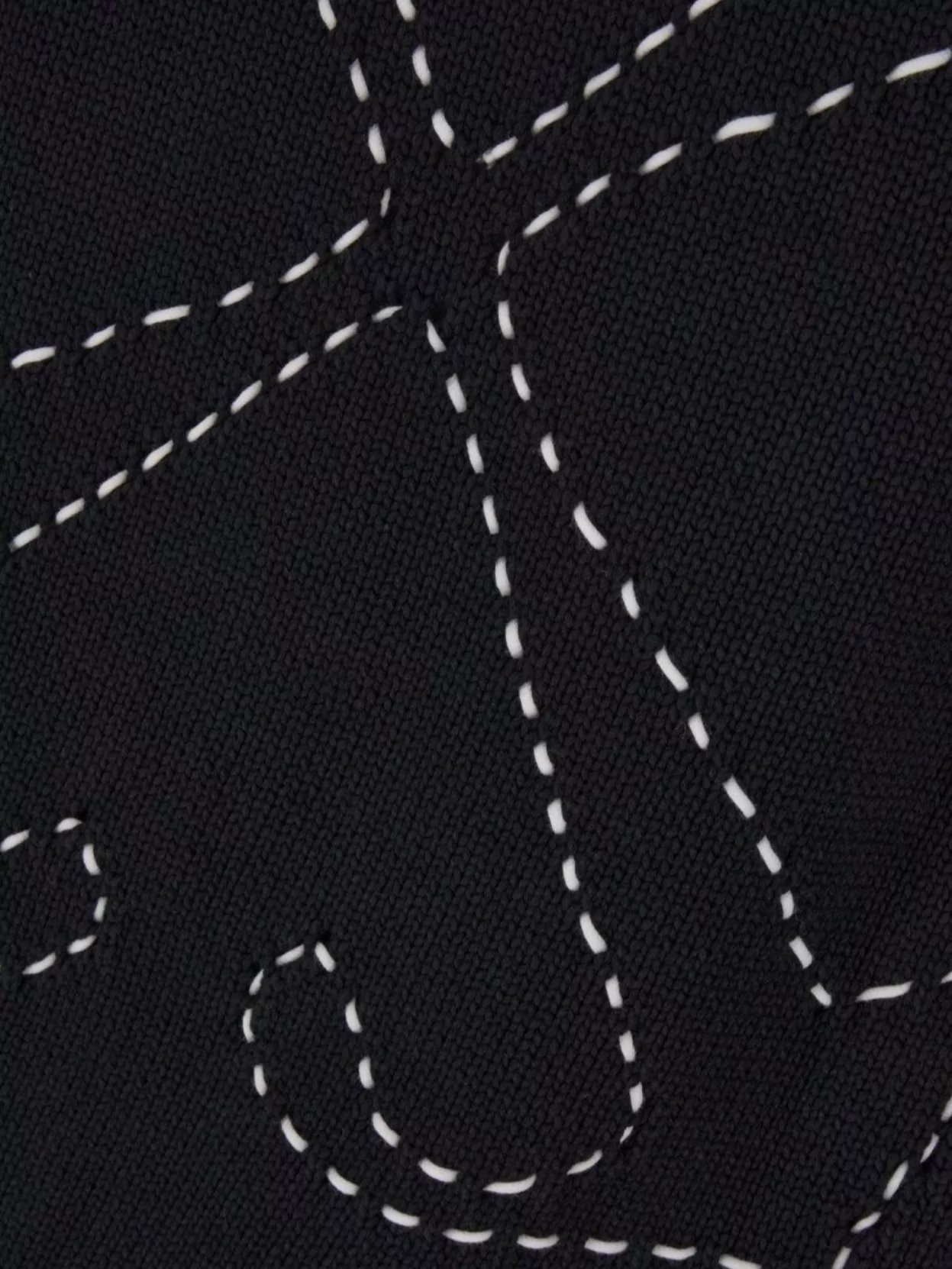 Off-White Oversize Cotton Blend Sweater With Embroidered Designs