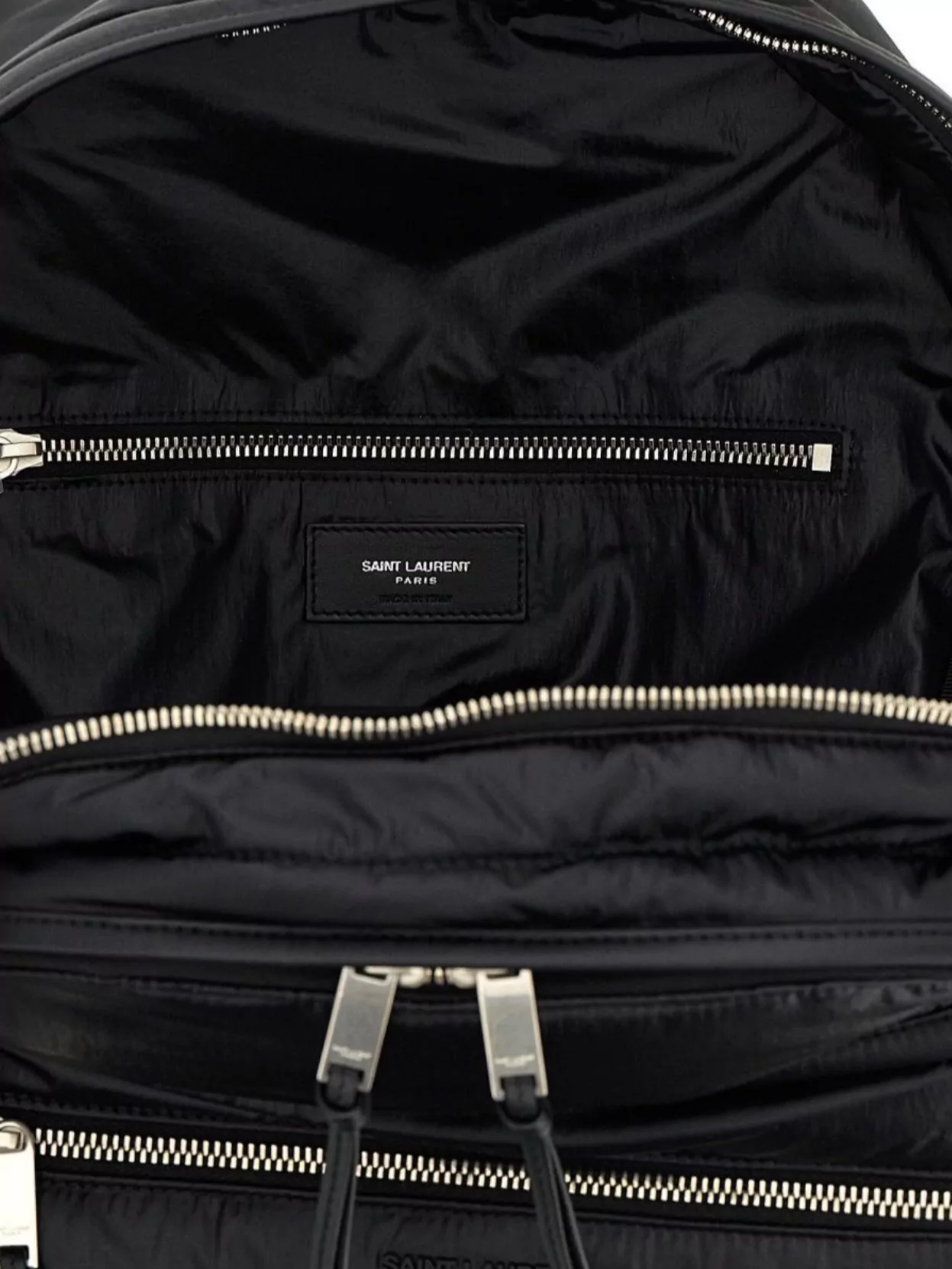 Saint Laurent Urban Style Backpack Featuring Multiple Elements