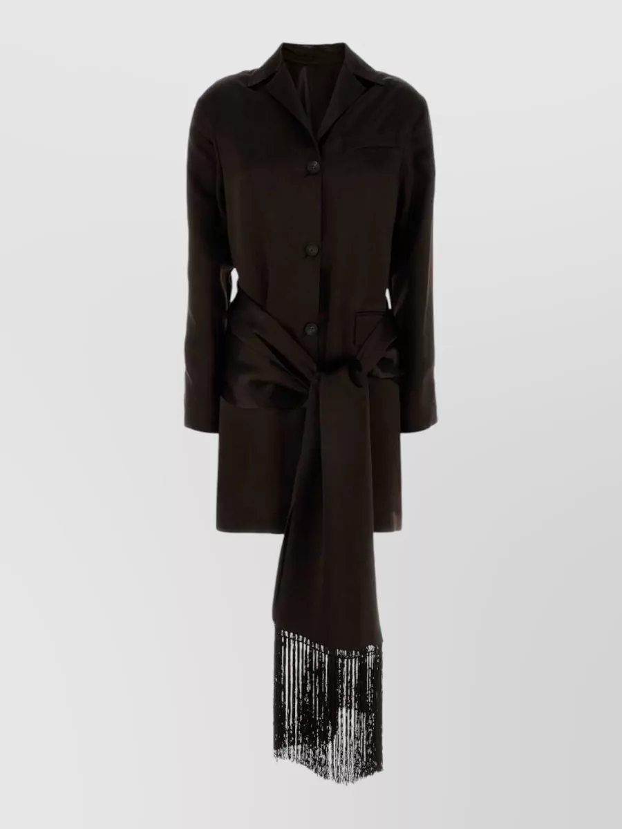 Ferragamo Satin single-breasted blazer