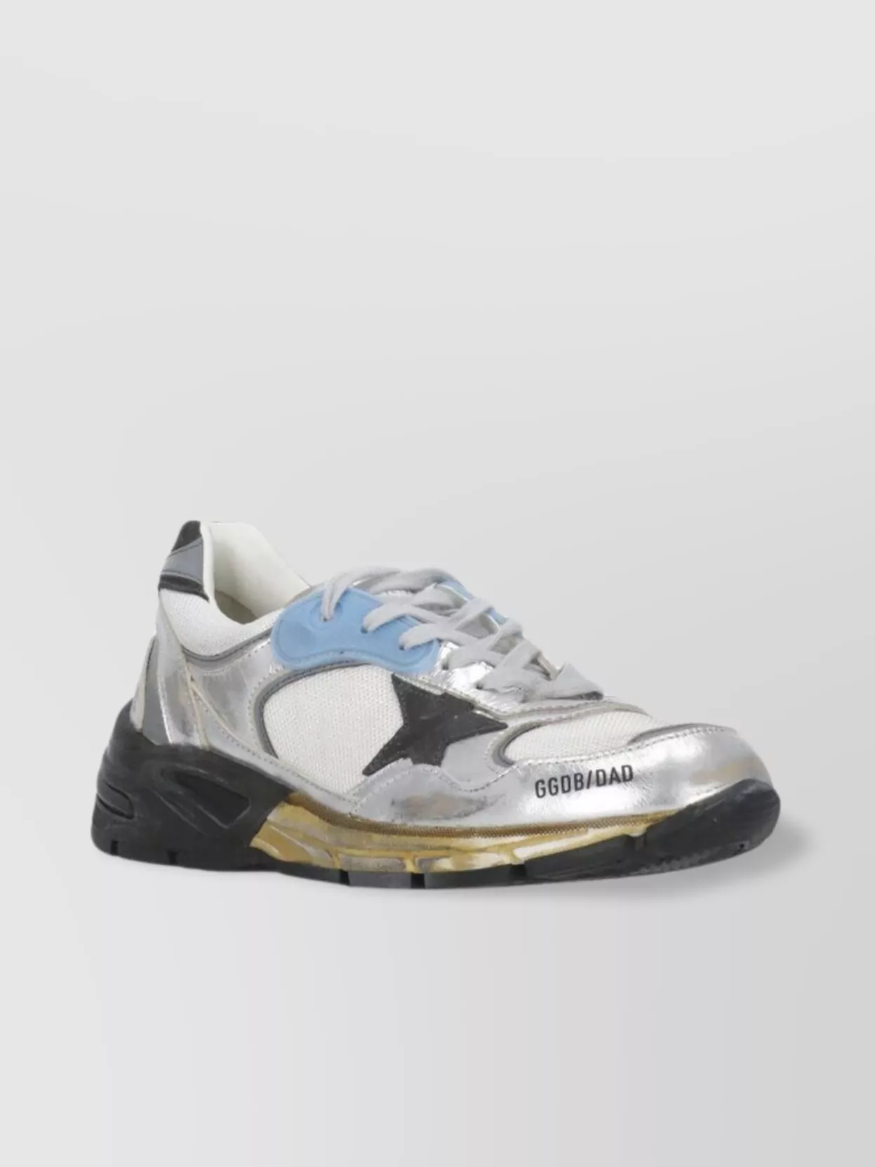 Golden Goose Metallic Star Detail Low Top Sneakers In Multi