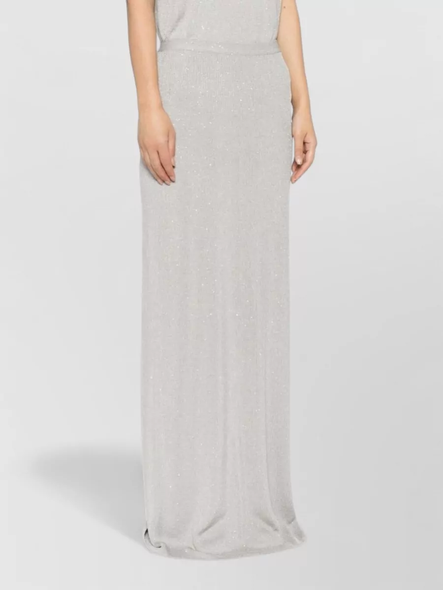 Tom Ford Long Skirt Sequin Detail Mid Rise