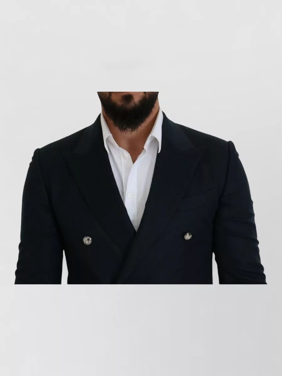 Dolce&Gabbana Cashmere Silk Double-Breasted Blazer