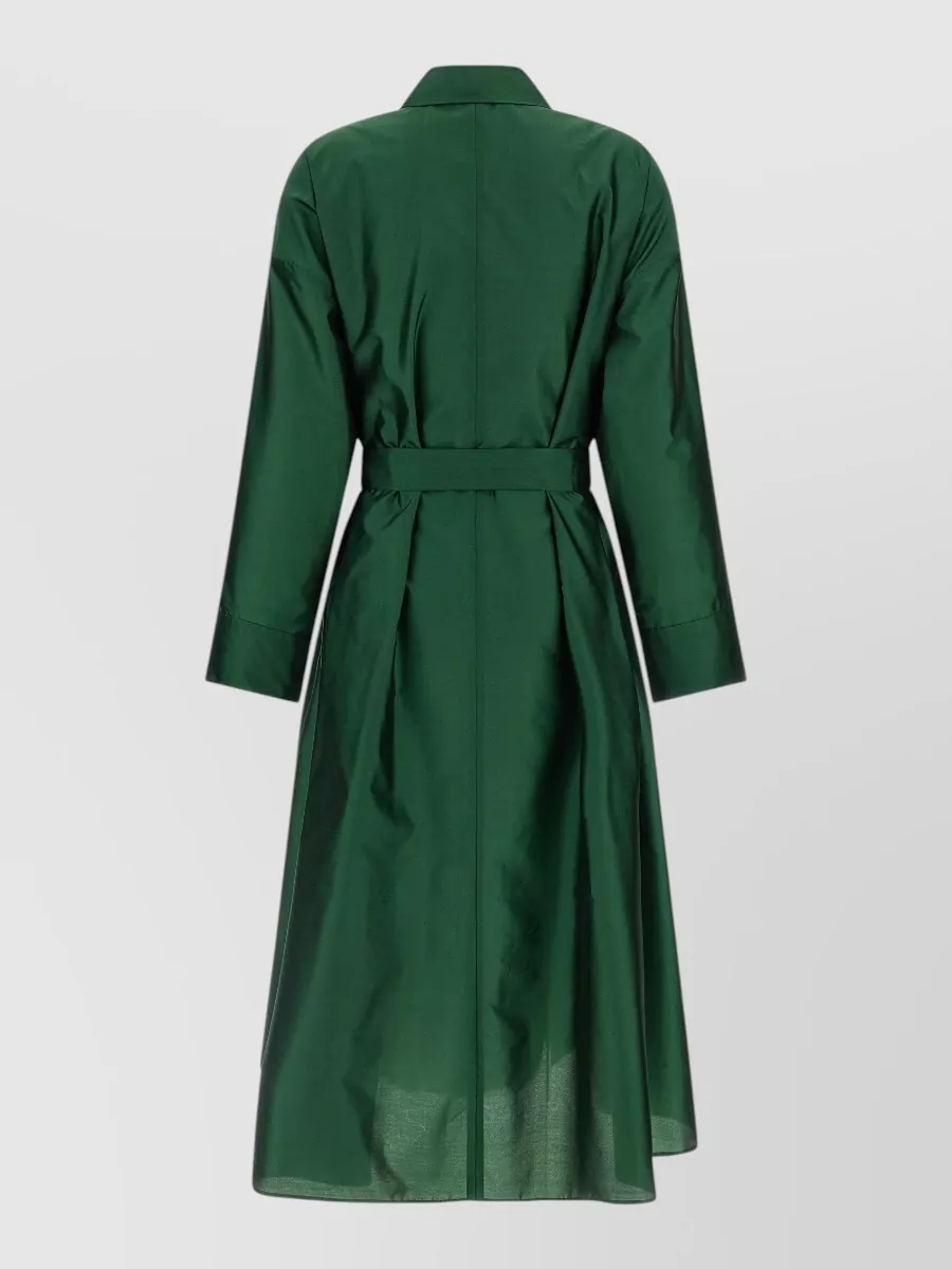 S Max Mara Silk Blend Shirt Midi Dress