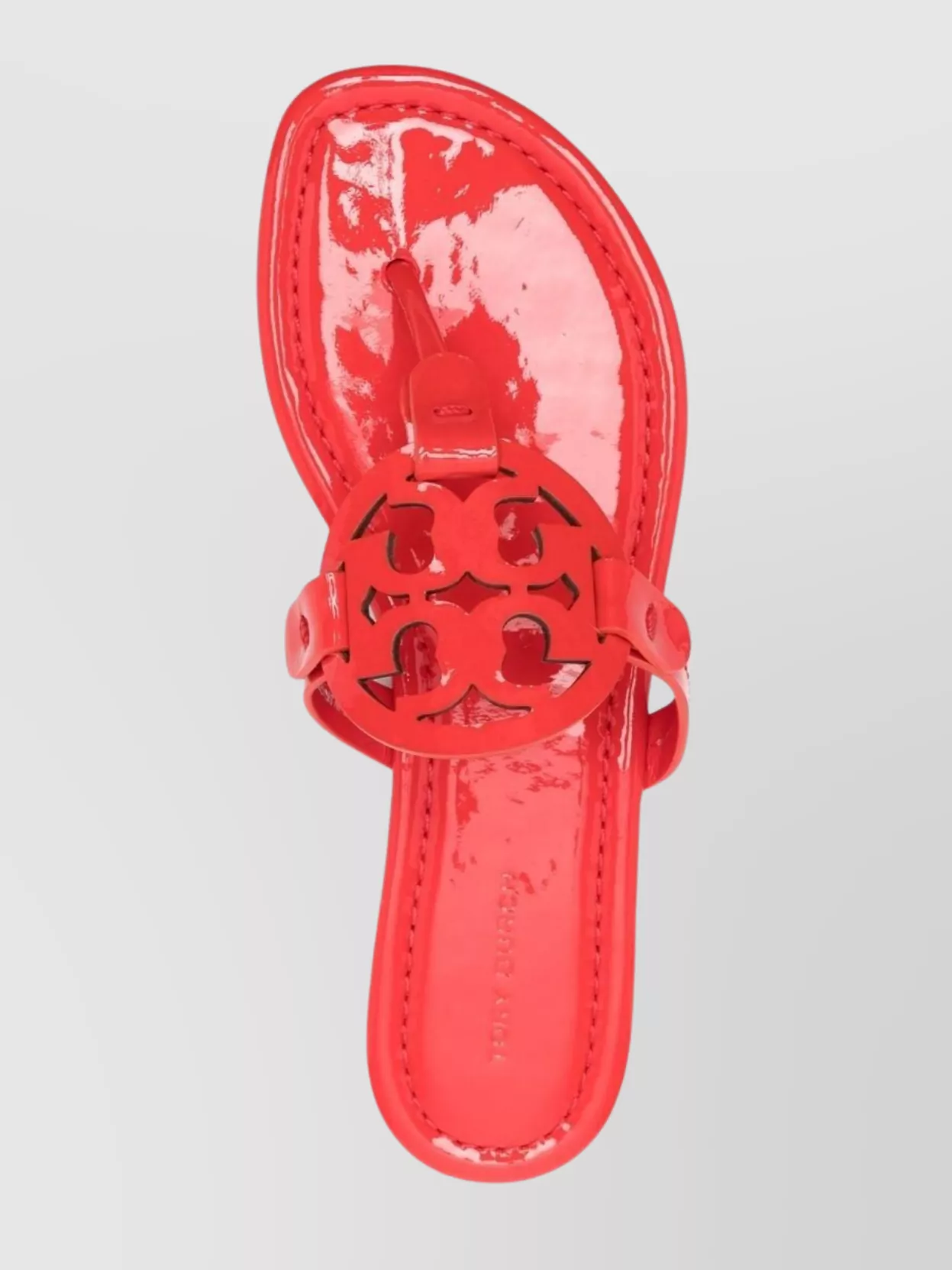 Tory Burch Leather Thong Sandals Featuring Cut-out Detail In Pink