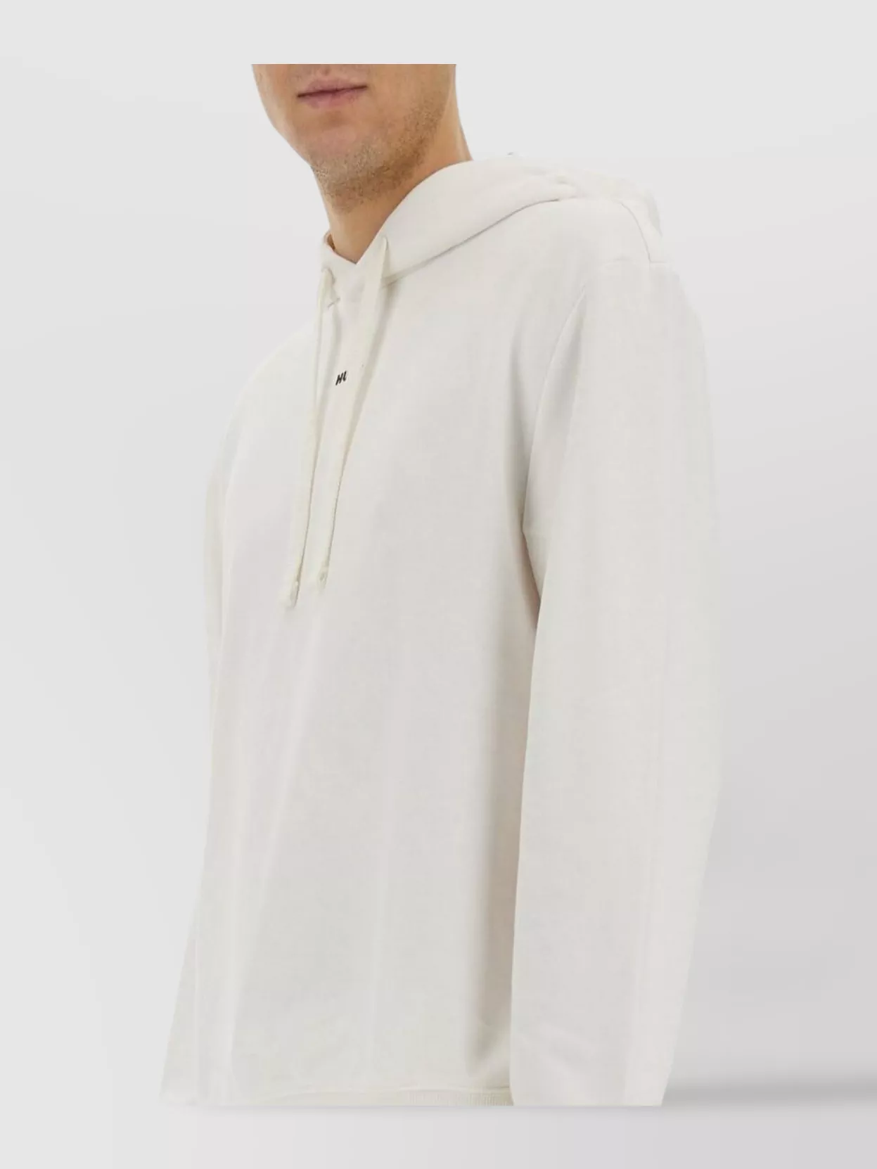 Hugo Boss Ribbed Cuffs & Hem Hoodie With Drawstring